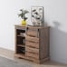 Cabinet Sideboard with Sliding Barn Door and Interior Shelves