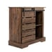 Cabinet Sideboard with Sliding Barn Door and Interior Shelves