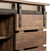 Cabinet Sideboard with Sliding Barn Door and Interior Shelves