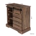 Cabinet Sideboard with Sliding Barn Door and Interior Shelves