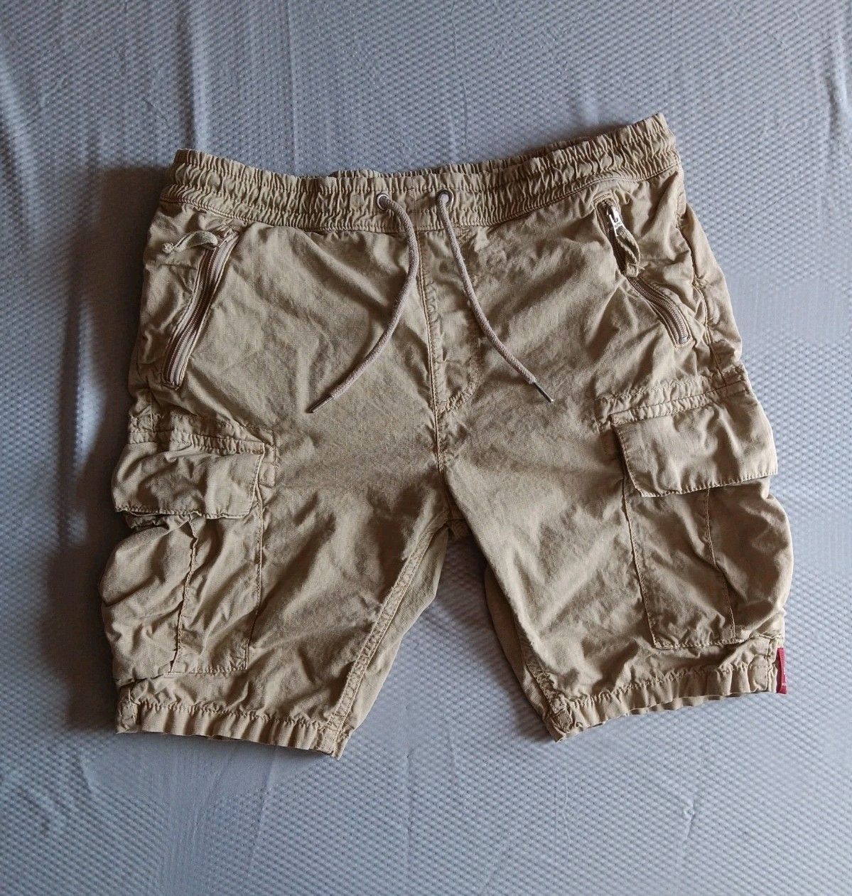 ALPHA INDUSTRIES Ripstop Cargo Shorts Men Size XL W35 Drawstring Waist