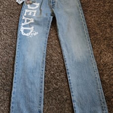 NWT Levi's X Grateful Dead Medium Wash Cotton 501 Jeans 31W 34L