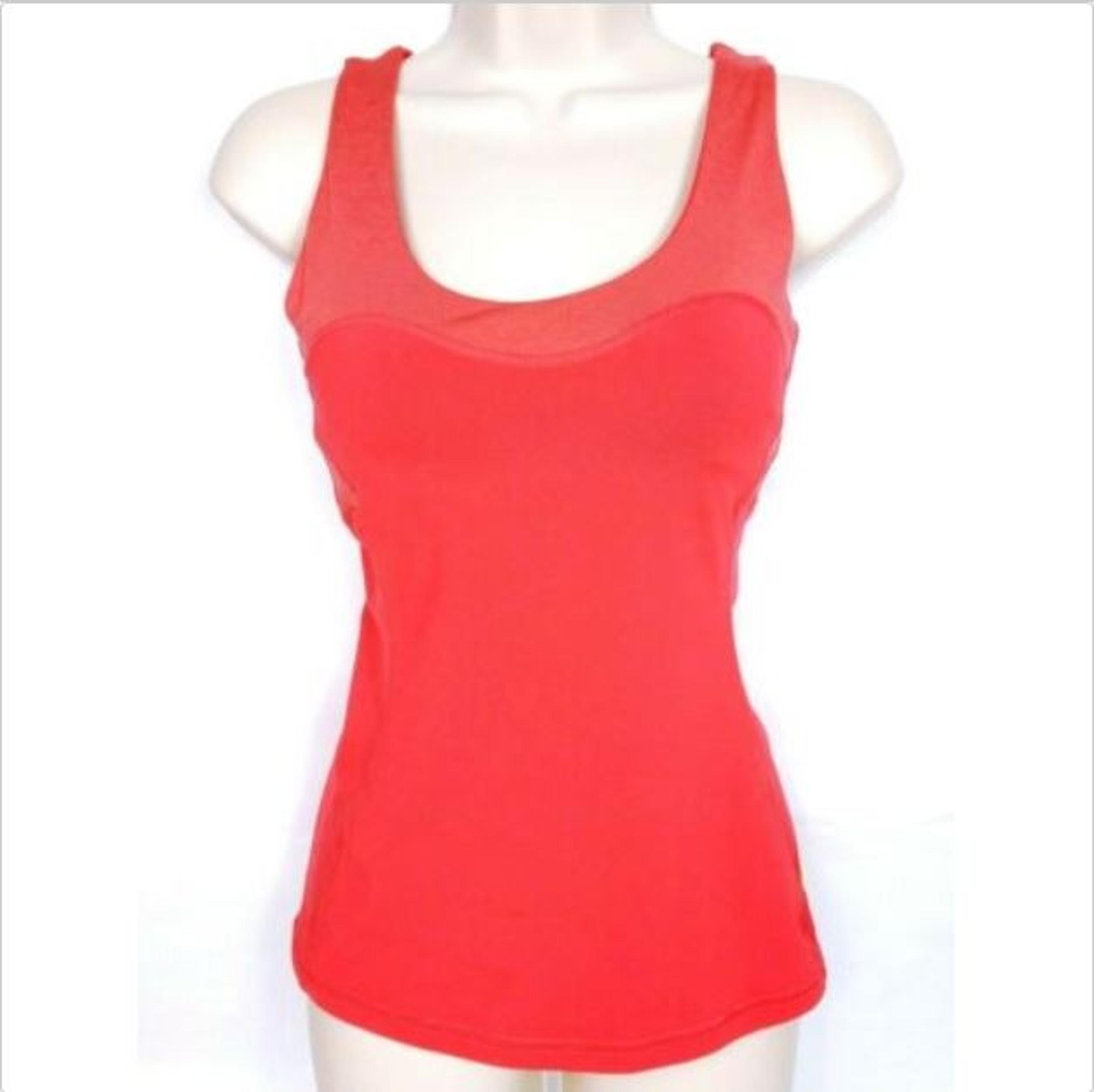 Lucy Women Racerback Tank Top XS Red