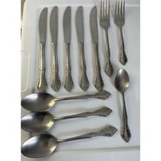 ESTIA Cascade Lot Of 11 Stainless Flatware Replacement Knife Fork Spoon Vtg Mcm