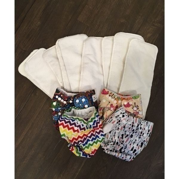 Alva cloth diapers and 9 unserts
