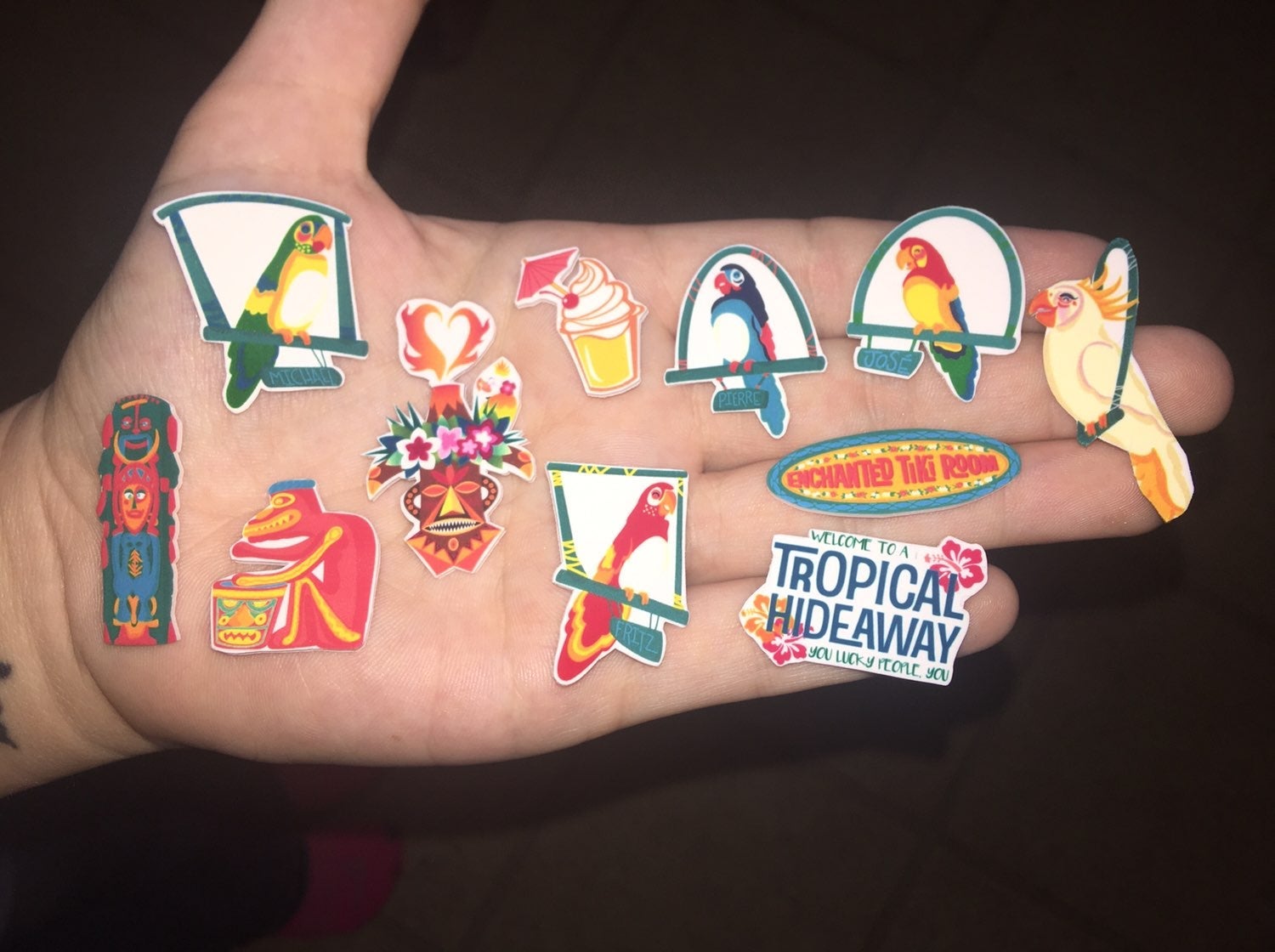 12 Tiki Croc Charm Set