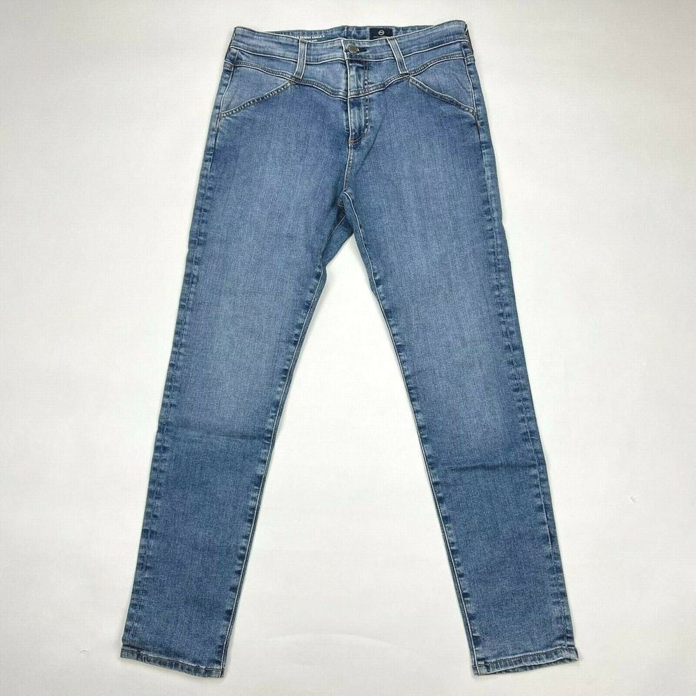 AG Adriano Goldschmied Farrah Skinny Ankle X High Rise Denim Jeans Women 31