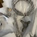 Bathroom Chrome Freestanding Tub Faucet Floor Mounted Bathtub Shower Faucet