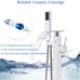 Bathroom Chrome Freestanding Tub Faucet Floor Mounted Bathtub Shower Faucet