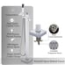 Bathroom Chrome Freestanding Tub Faucet Floor Mounted Bathtub Shower Faucet