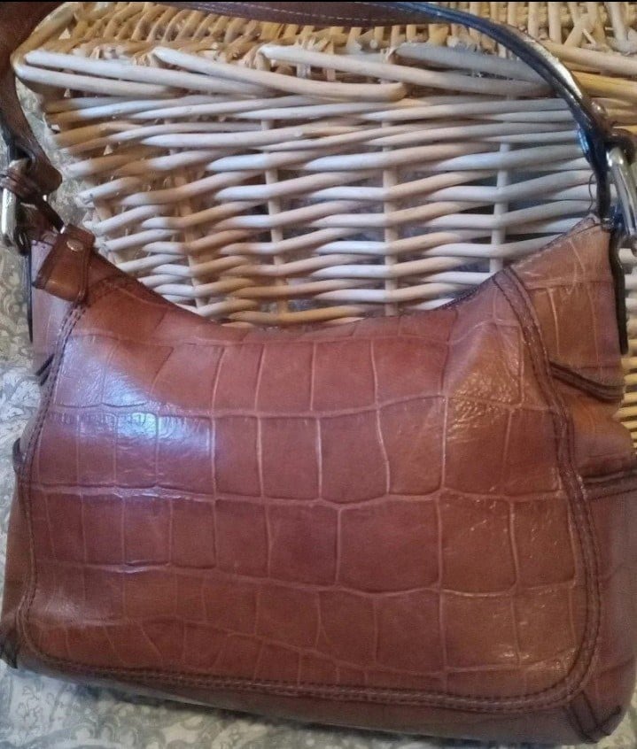 Fossil Pebbled Leather Handbag Purse