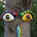 Tree Faces Decor Outdoor, Cute Tree Decorations Outdoor Faces Colorful Outdoor