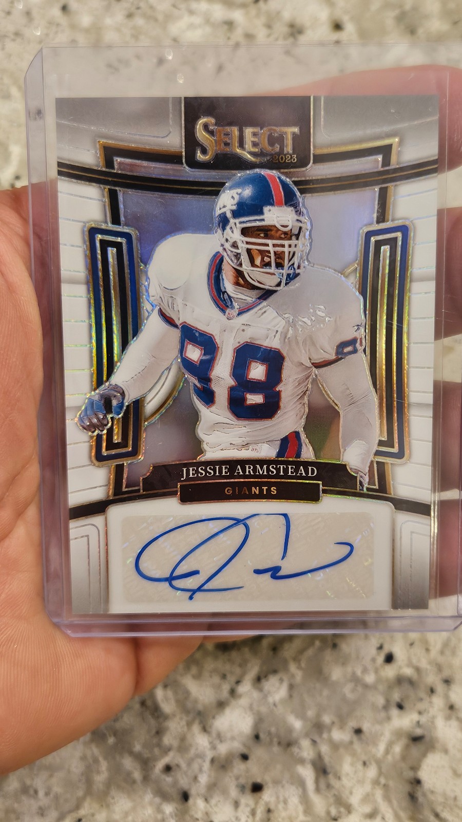 NY GIANTS JESSIE ARMSTEAD AUTO #/35 MINT !