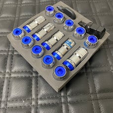 20PCs Blue Volk Racing Style Lug Nuts M12x1.25