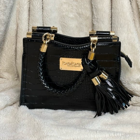 Bebe Center Zip Handbags Mercari
