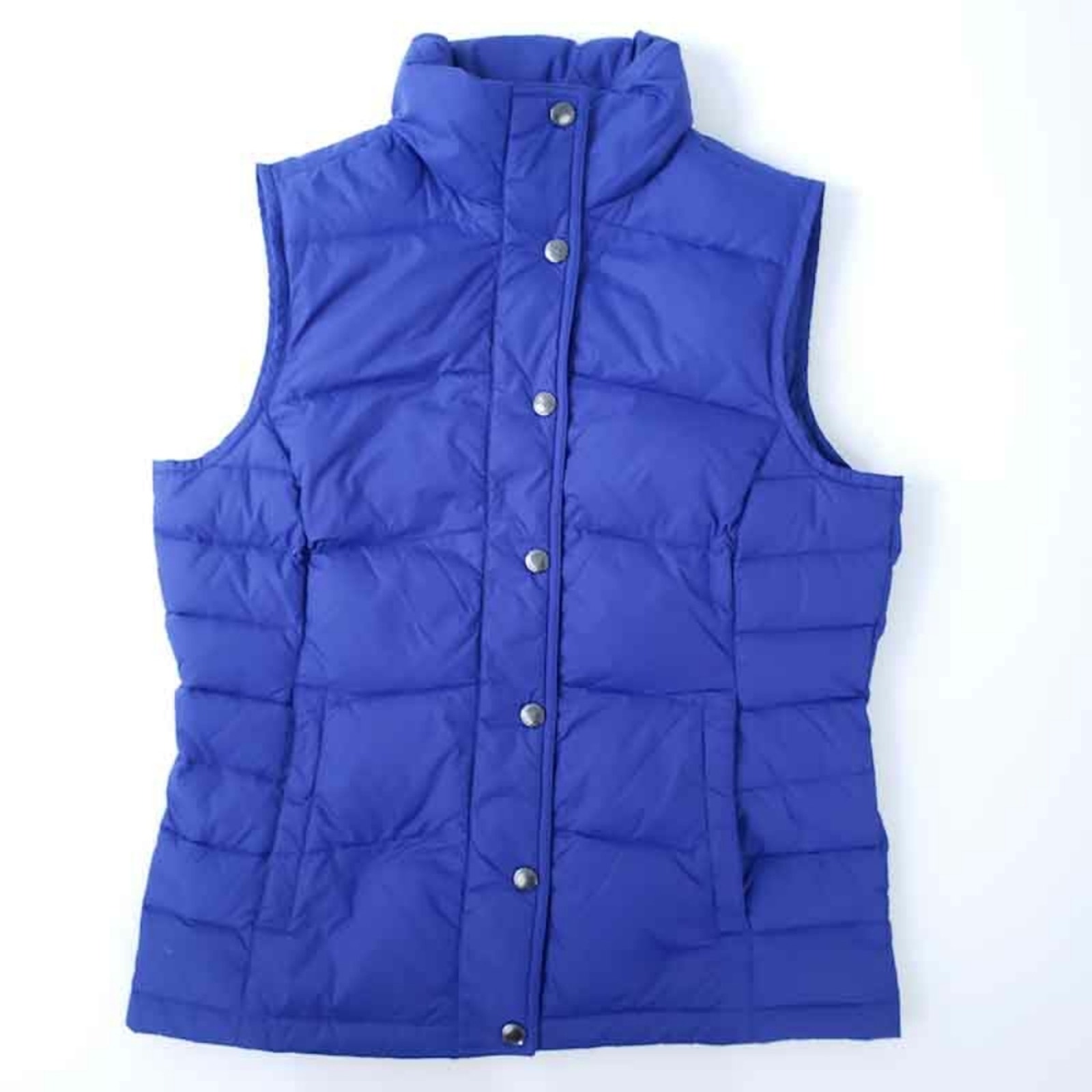 Lands End Puffer Vest Blue Women XS 2-4 Down, Feather Filled Winter Layering
