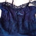 Blue Lace Pajamas Set // M