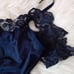 Blue Lace Pajamas Set // M