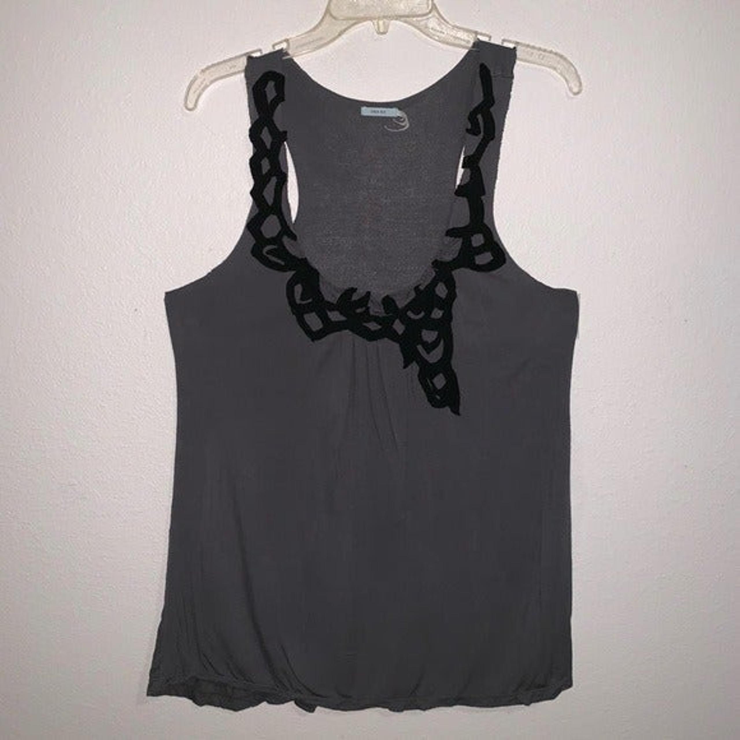 Kimchi Blue Grey Black Stitching TankTop