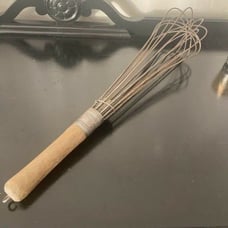 Vintage French Large Industrial Hand Whisk, dating from the 1960's