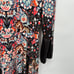 ALDOMARTINS Black Colorful Print Stretch Jersey Dress // M