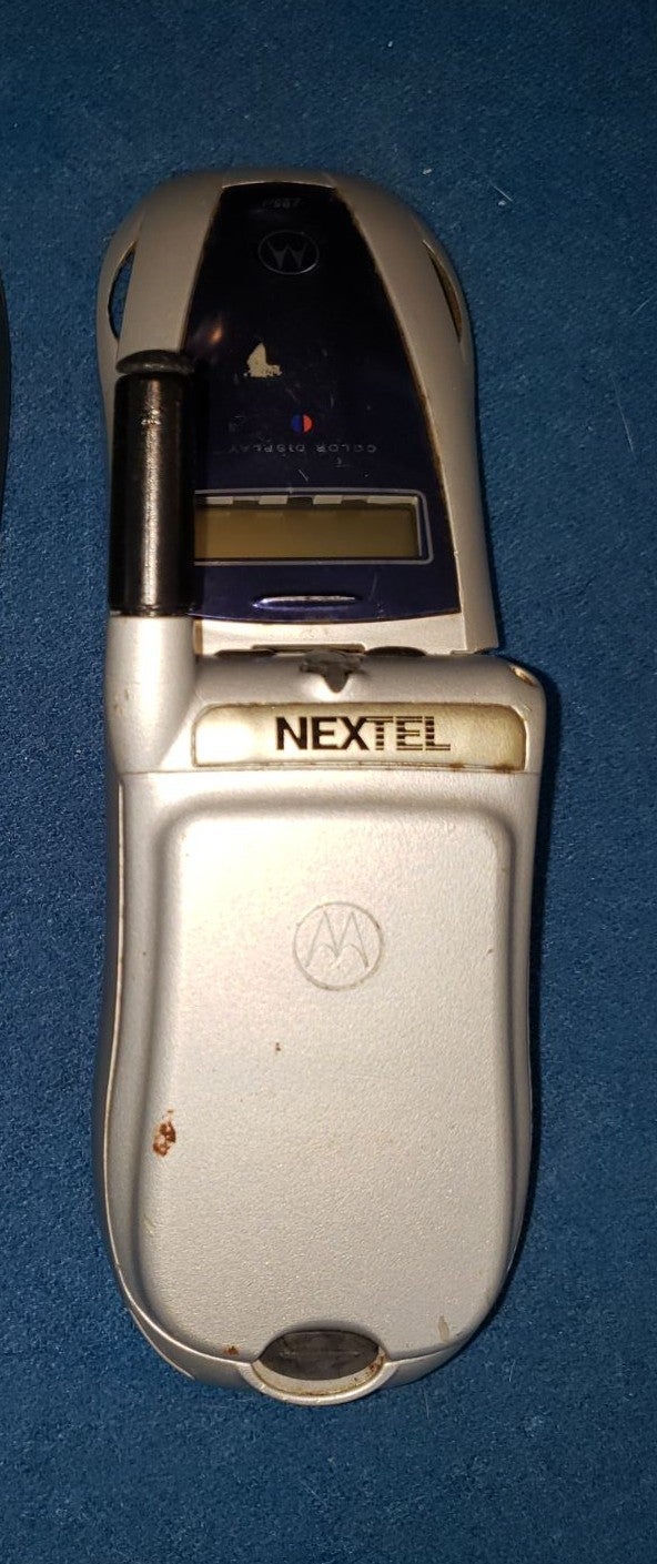 Vintage Clambshell i95 cl 2 way WL cell flip phone Digital color Nextel shops Motorola