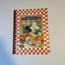 Vtg 80s Disney World Chef Mickey's Village Restaurant Menu recipe book