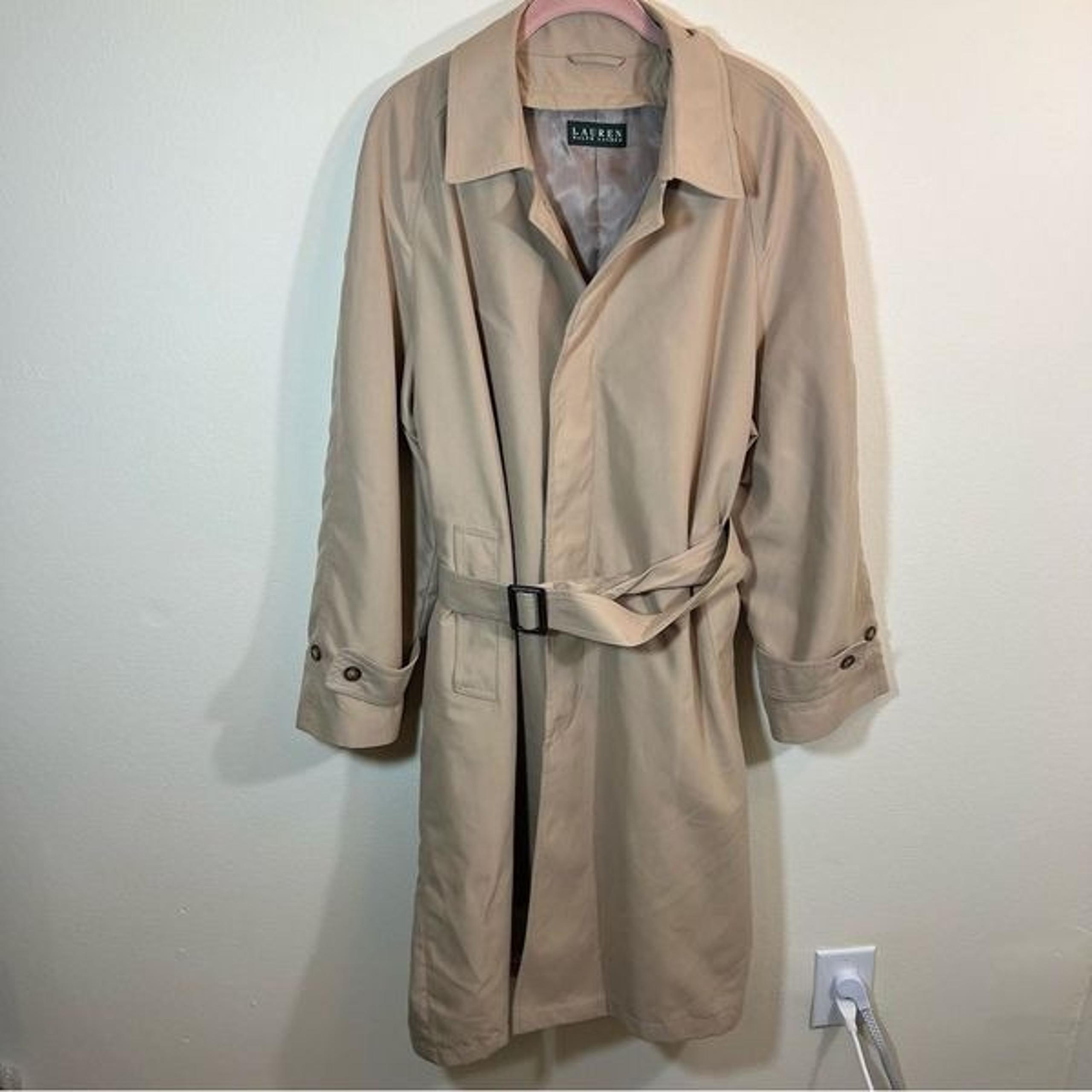 Lauren Ralph Lauren Men’s Tan Trench Coat 42S