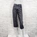 B SIDES Women's High Rise Cropped Relaxed leg denim Jeans washed black sz 25