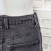 B SIDES Women's High Rise Cropped Relaxed leg denim Jeans washed black sz 25
