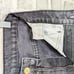 B SIDES Women's High Rise Cropped Relaxed leg denim Jeans washed black sz 25
