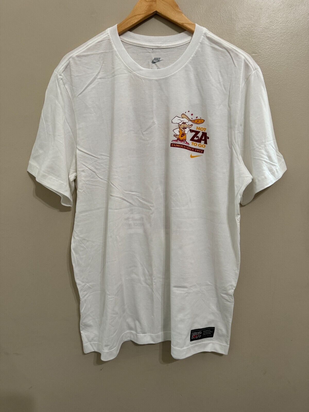 Nike New York City NYC Jordan 1 Pizza Hot Za To Go T-Shirt