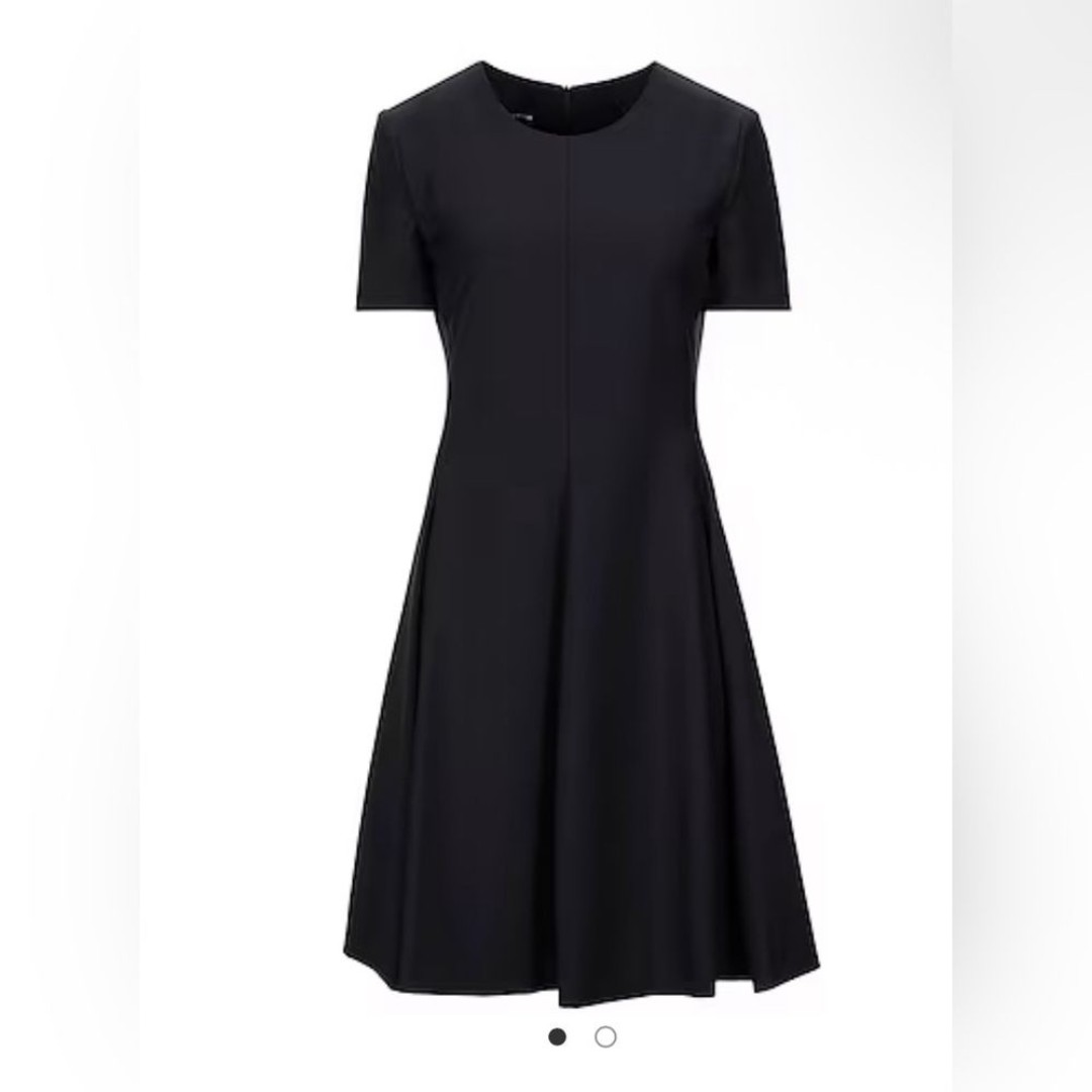 Emporio Armani Black A-Line Midi Dress