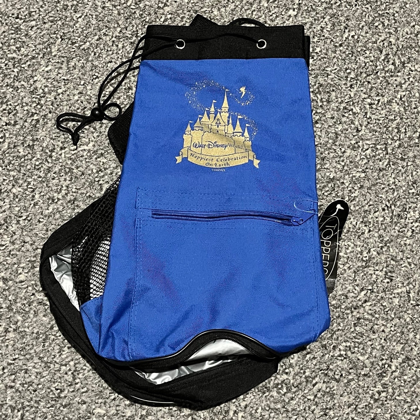Walt Disney World NWT Topper Drawsring Insulated Cooler Beach Bag Sling Backpack