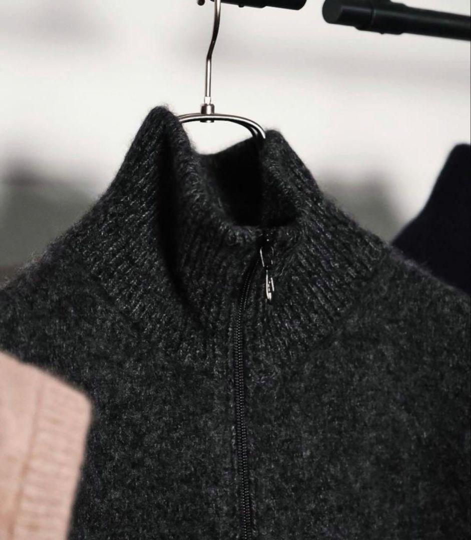 お手頃価格 Compression Heavy MAATEE&SONS】CASHMERE ZIP /2 VEST トップス