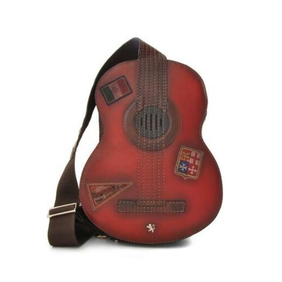 Guitar Backpack Italian Leather