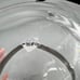 Clear Glass Decanter Silver Tone Band & Ball Stopper 28 oz. MCM Style Barware