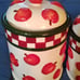 Vintage 3 Piece Red Apple Canisters