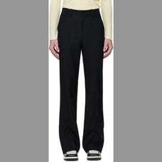 NWT Calvin Luo Black Pleated BOOTCUT Trousers SIZE 28