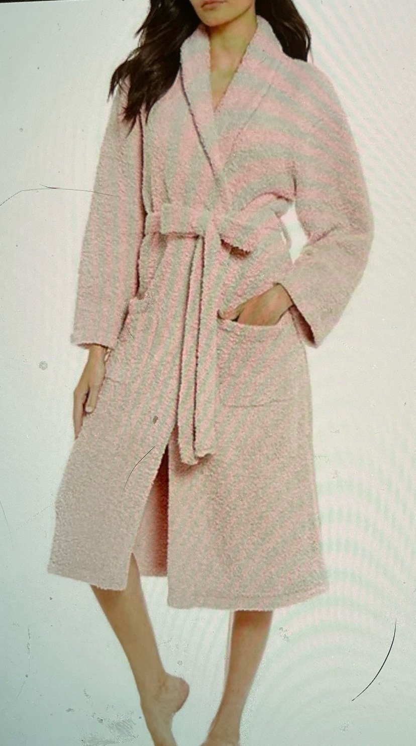 Barefoot Dreams CozyChic Women’s Robe Dusty Rose Size 3 NWT