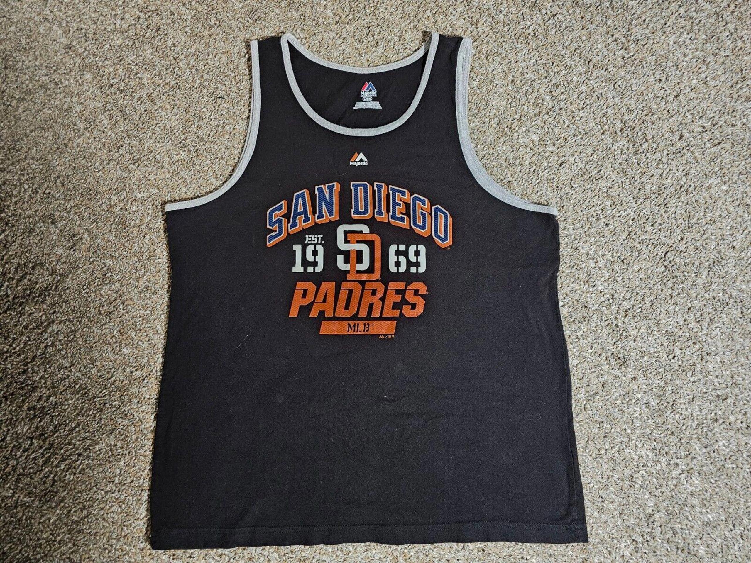 san diego padres tank top mens Large