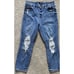 Judy Blue Boyfriend Fit Distressed Blue Jeans Size 13 / 31