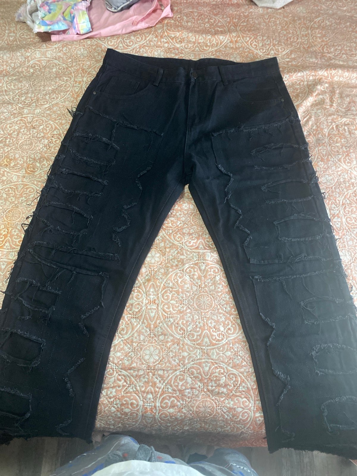 stacked jeans