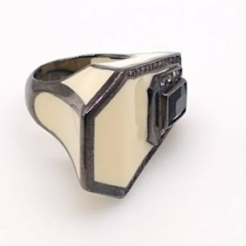 High end designer gemstone cocktail ring Christina Sabatini