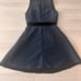 Kate Spade Fit & Flare Sleeveless Party Cocktail Dress Velvet Bow Navy Blue Sz 4