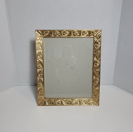 Golden Heavy Metal Vintage Picture Frame 1998 HB Group