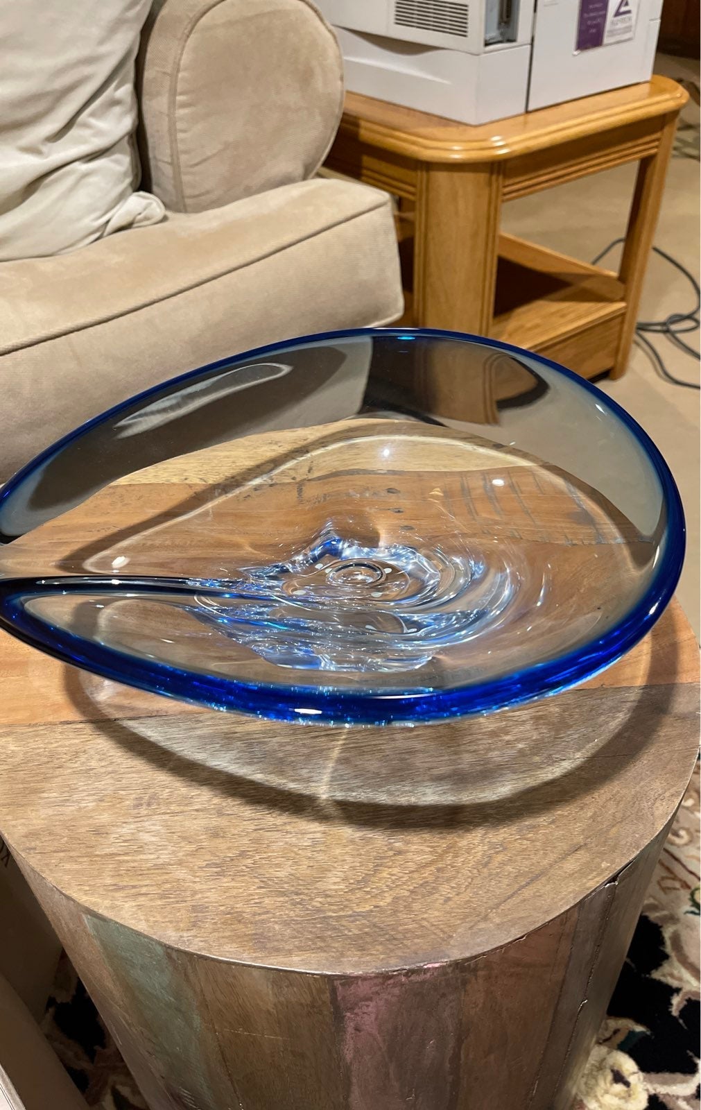 Kosta Boda Sapphire bowl