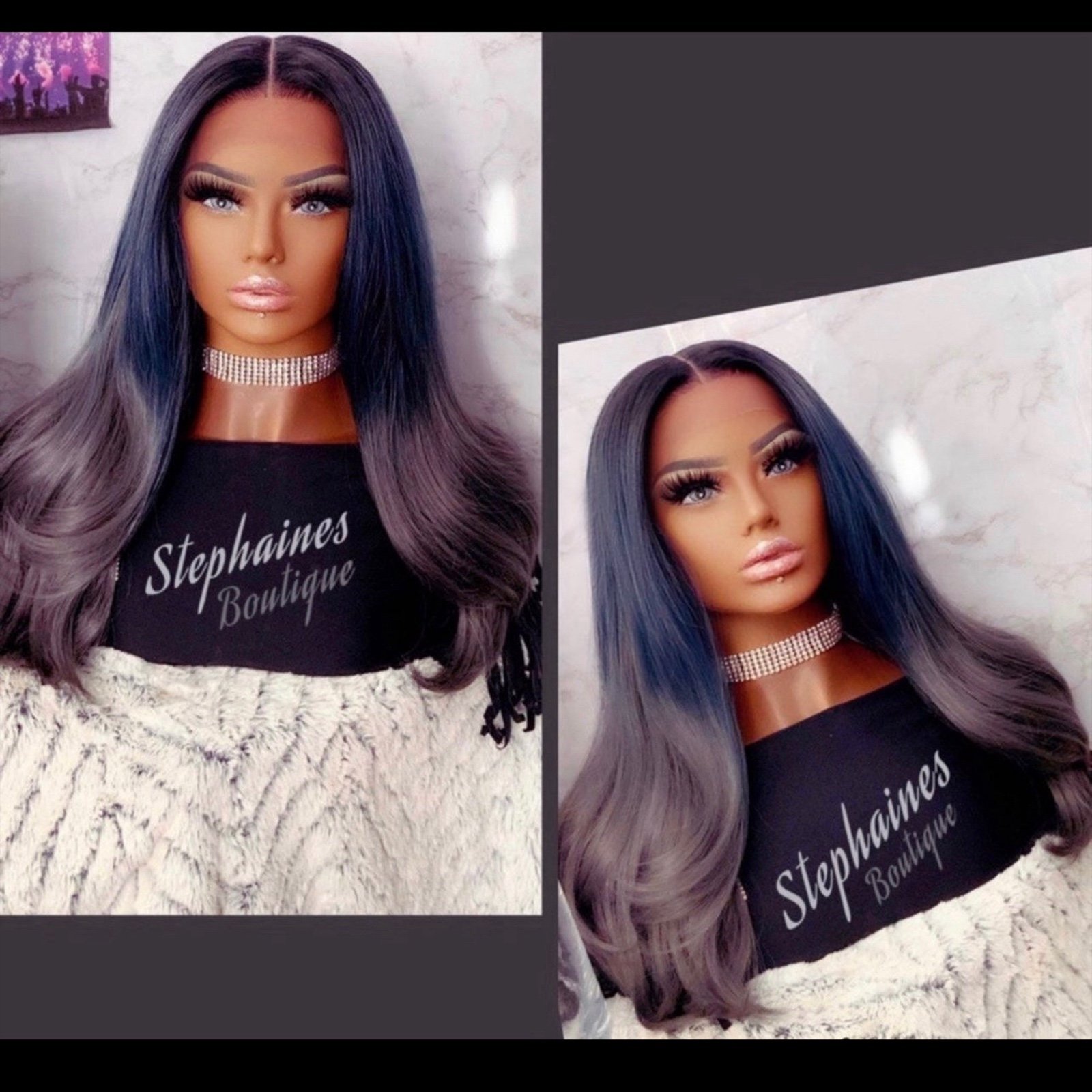 Human Hair Blended Lace Front Wig