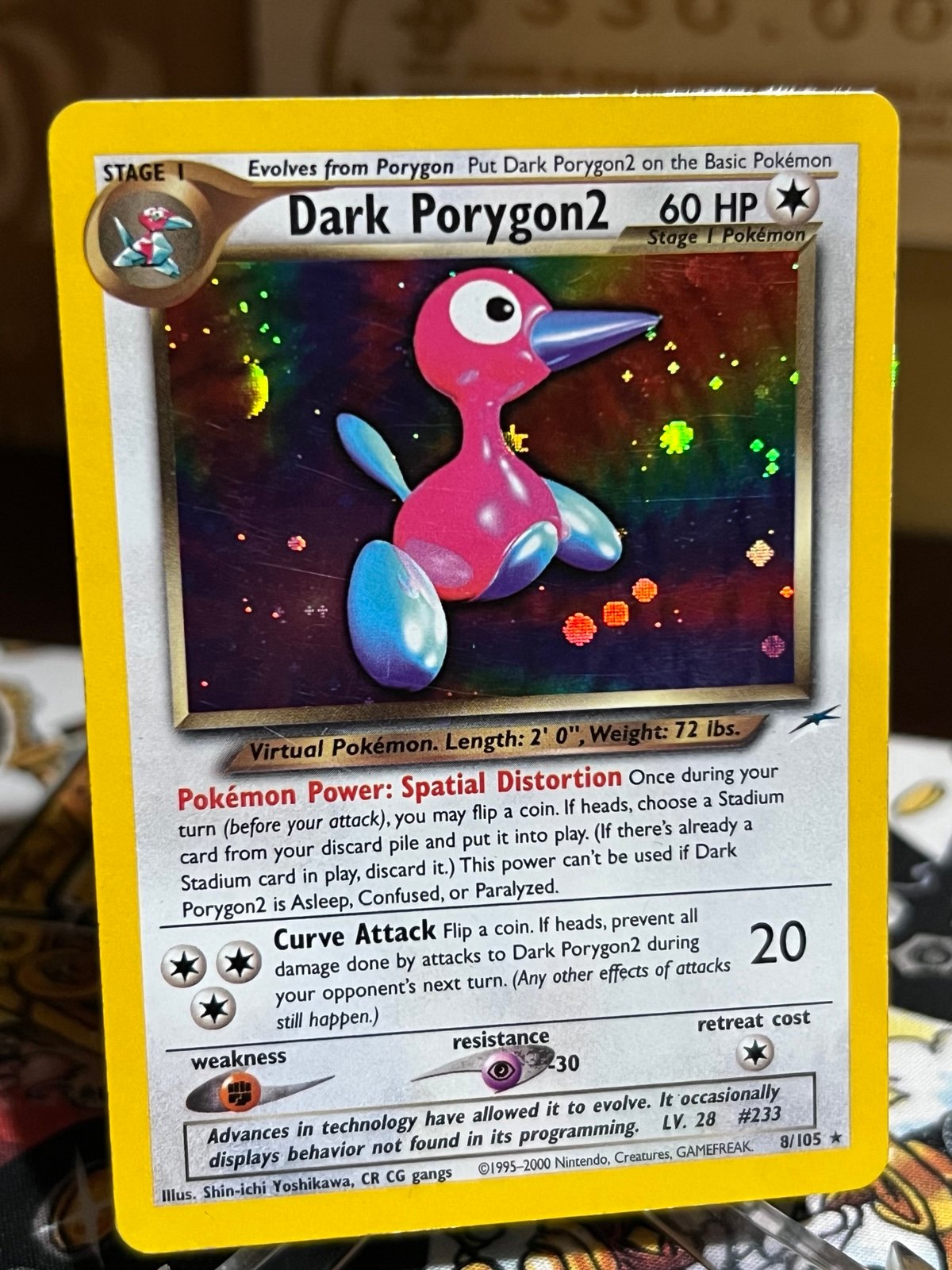 Pokémon Card - Dark Porygon2 8/105 (Neo Destiny) Holo rare