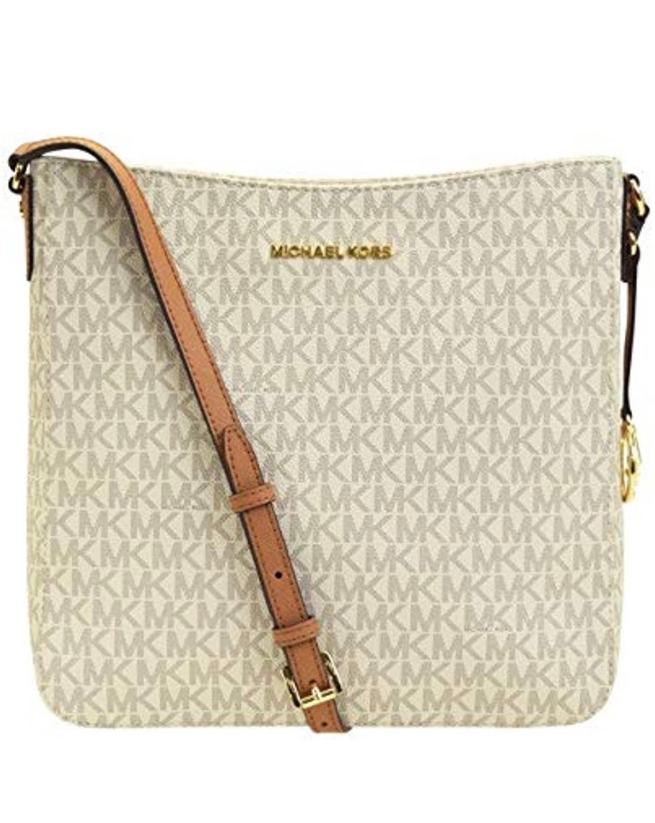 Michael Kors Jet Set Travel Women's Messenger Bag Large - Cream